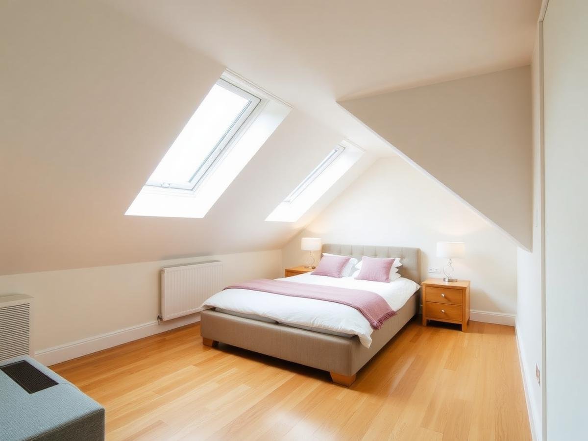 Finished loft conversion bedroom